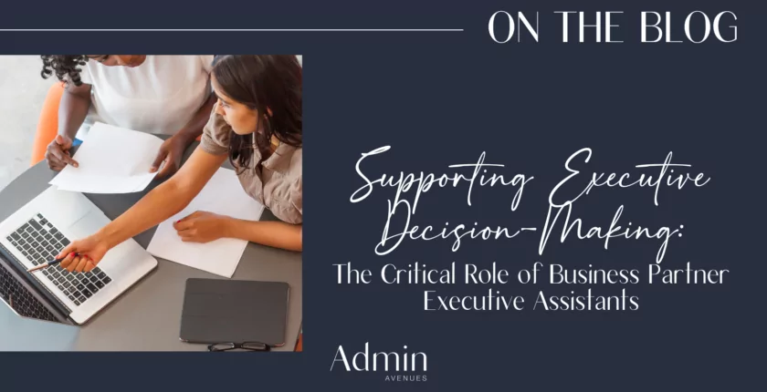 supporting executive decision making april blog